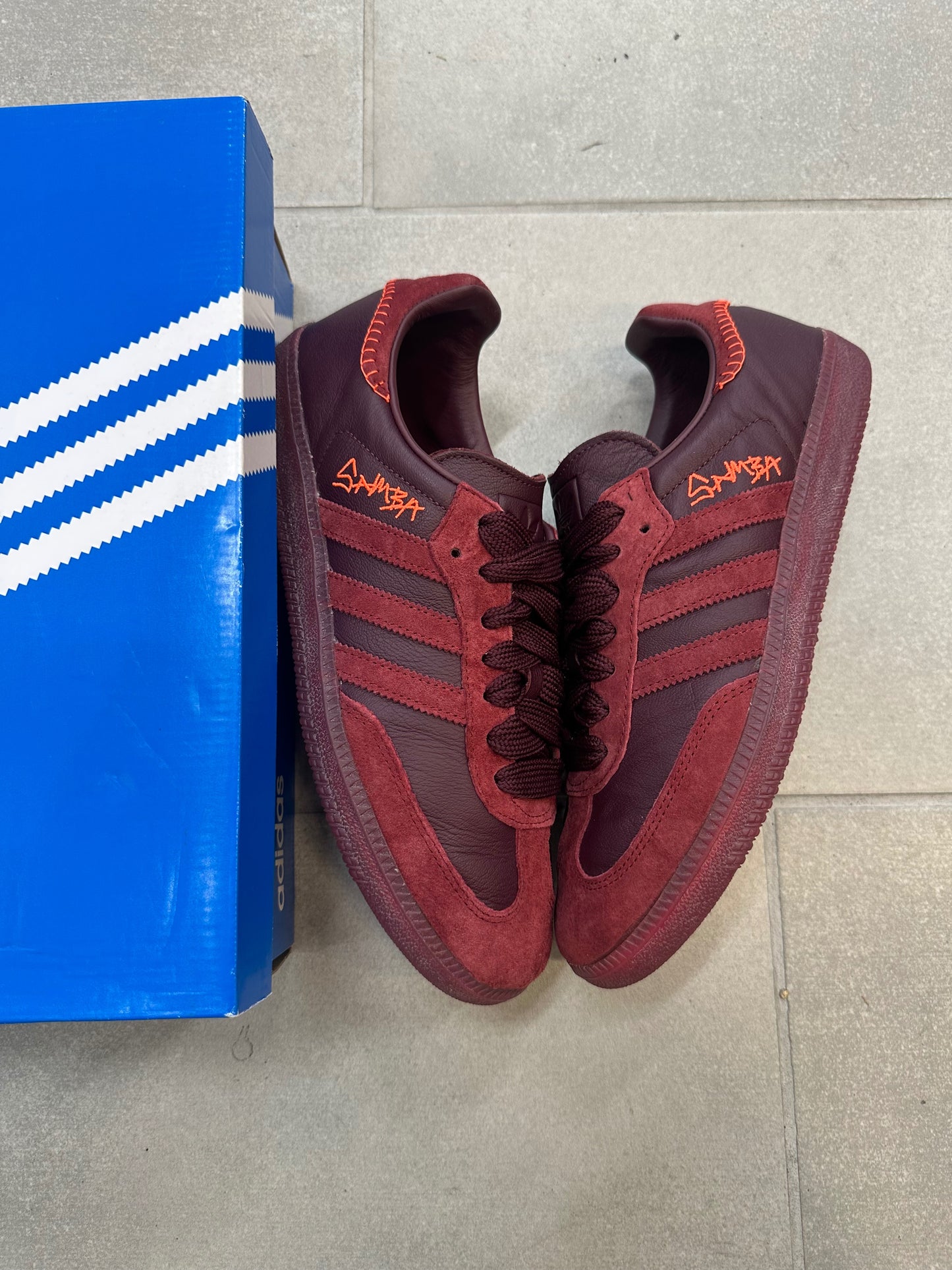 Adidas Samba Jonah Hill Burgundy Size 10.5 (Pre-Owned)