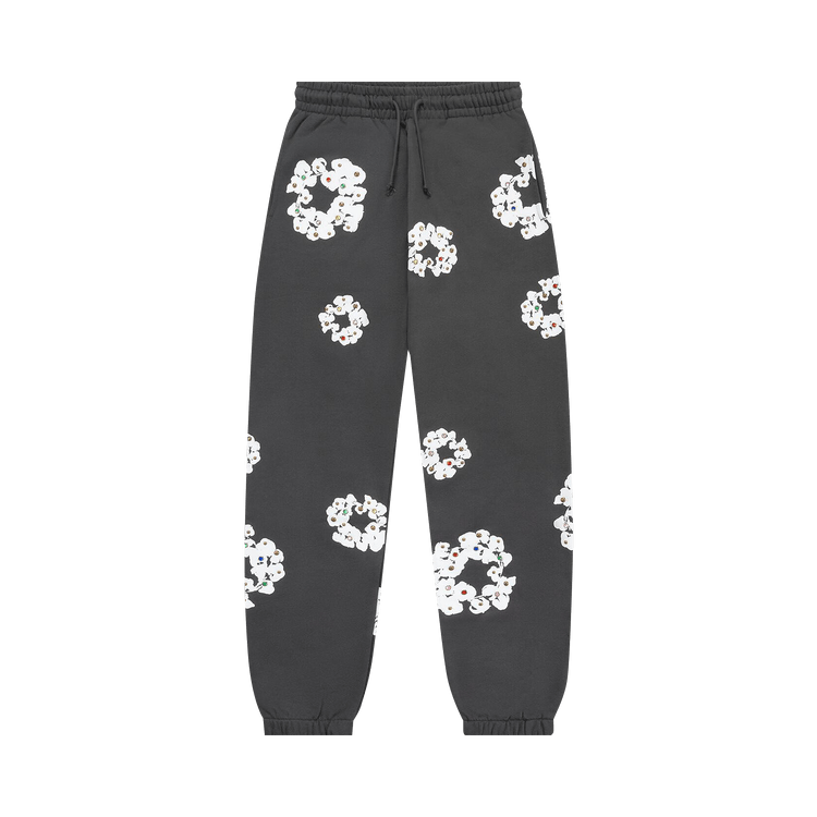 Cotton Wreath Sweatpant Black