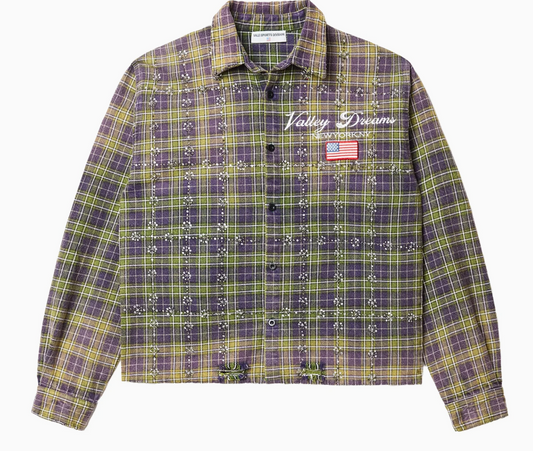 Flannel Purple Green
