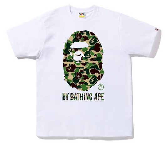 BAPE ABC Camo By Bathing Ape Tee White/Green