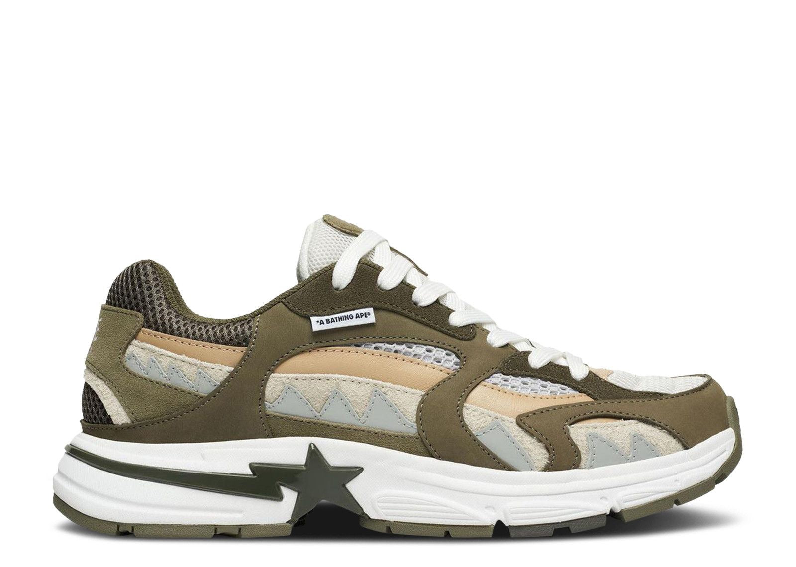 A Bathing Ape A Bathing Ape Shark Sta M2 Olive Drab (Men's)