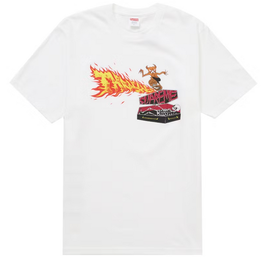 Supreme Thrasher Back Tail Tee White