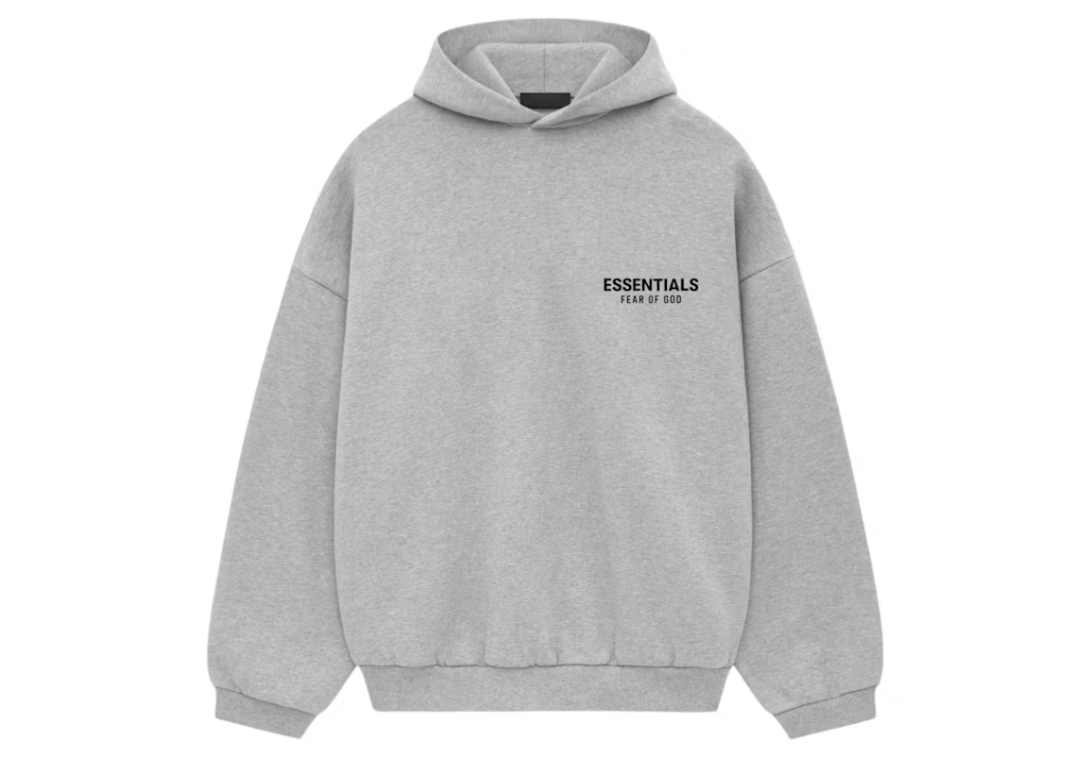 Fear of God Essentials Hoodie Light Heather Grey (FW24)