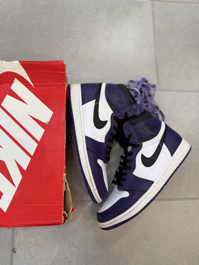 Jordan 1 Retro High Court Purple White Size 10 (Pre-Owned)