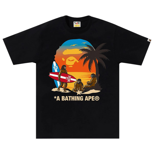 BAPE Sunset Beach Tee - Black