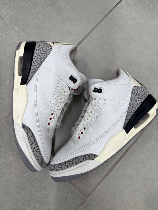 Jordan 3 Retro White Cement Reminaged Size 12 (Pre-Owned)