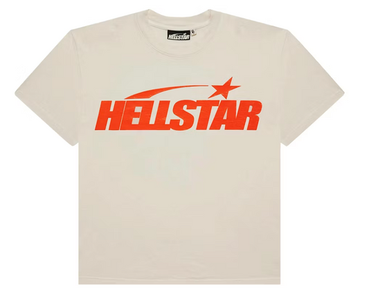 Hellstar Classic T-shirt White/Orange