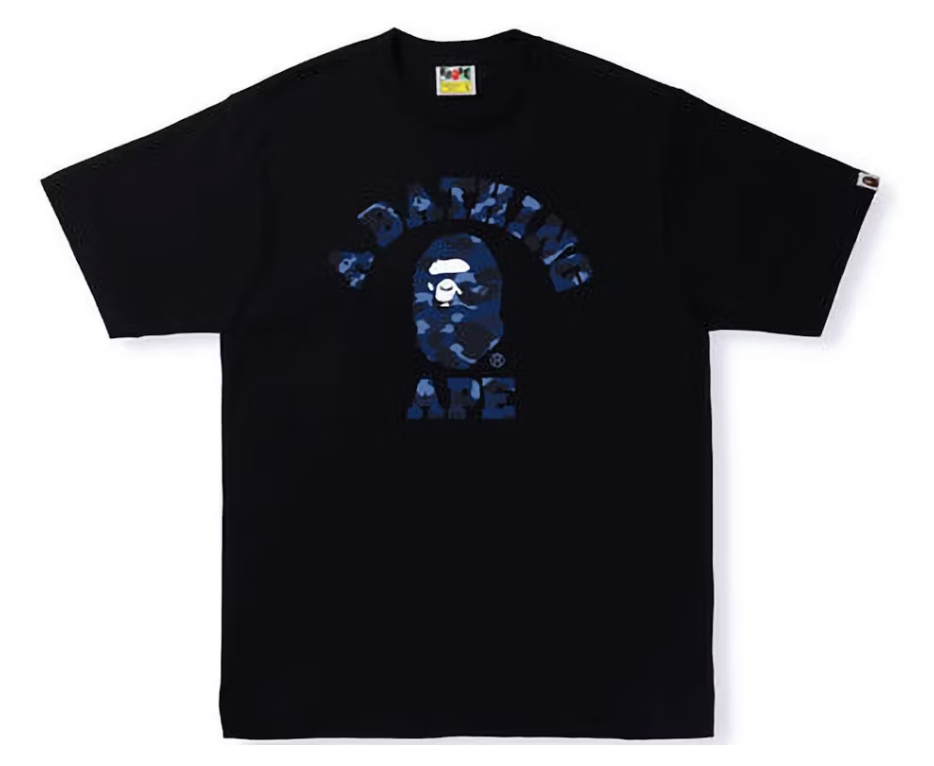 BAPE Color Camo College Tee Black/Navy