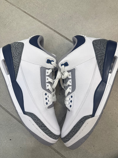 Jordan 3 Retro Midnight Navy Size 10.5 (Pre-Owned)