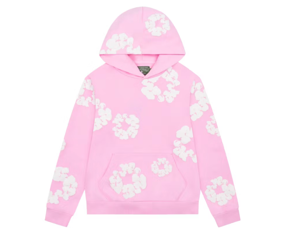 Denim Tears Cotton Wreath Hoodie Powder Pink