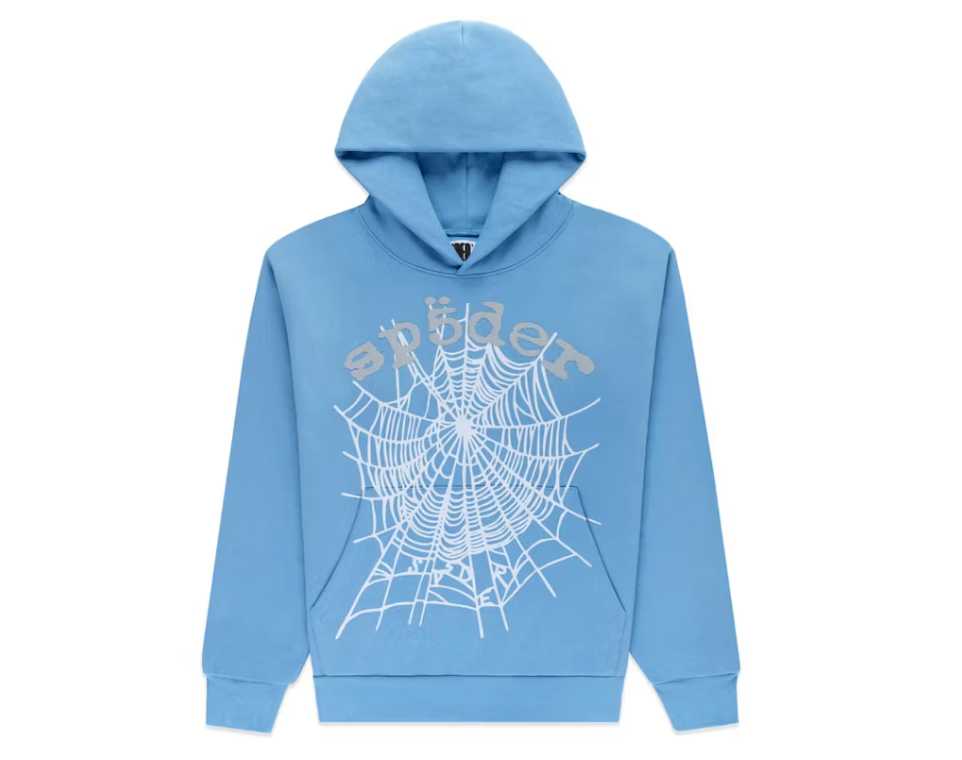 Sp5der OG Web V2 Hoodie Dusty Blue