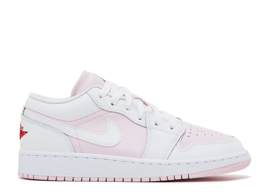 Jordan 1 Low Pink Foam Fire Red White (GS)