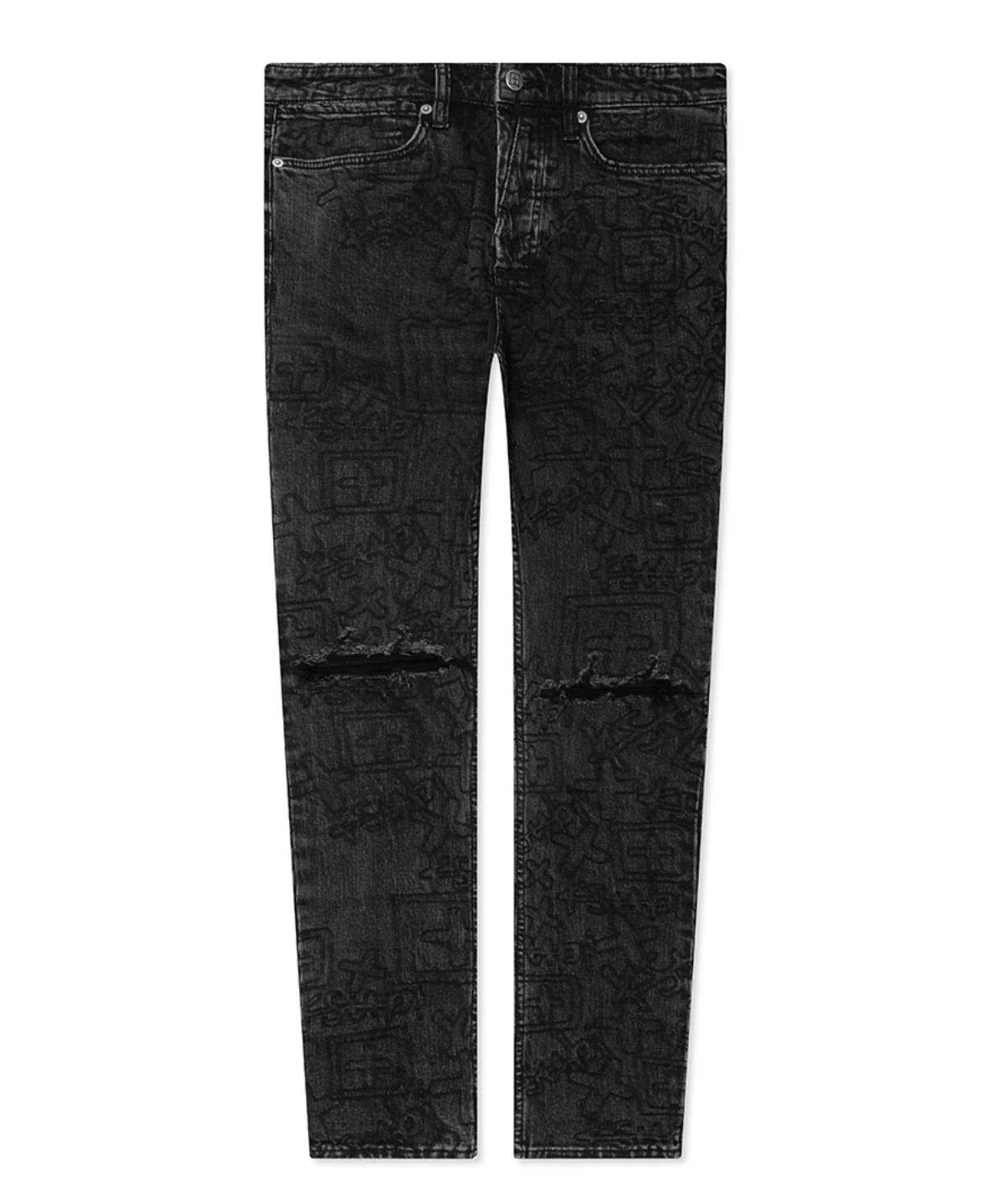 Ksubi Van Winkle Stencil Black