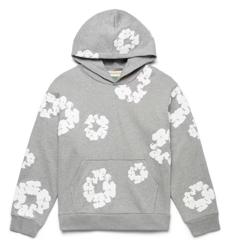 Denim Tears Cotton Wreath Hoodie Grey