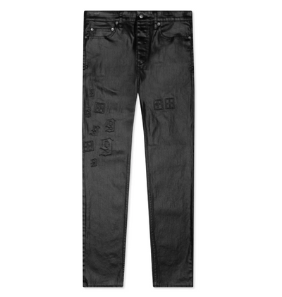 Juice WRLD 999 Black Wax Chitch Jeans