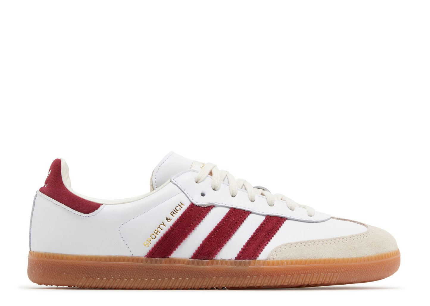 Samba Sporty & Rich White Collegiate Burgundy (Extended Men's)