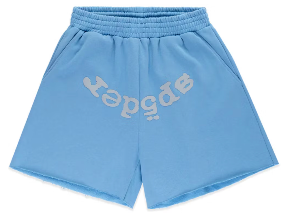 Sp5der OG Web V2 Sweatshort Dusty Blue
