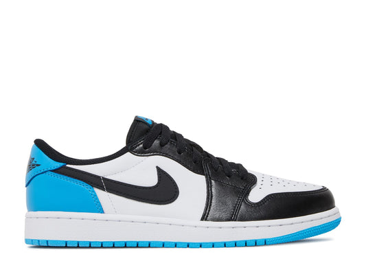 Jordan 1 Retro Low OG Black Dark Powder Blue (Extended Men's)