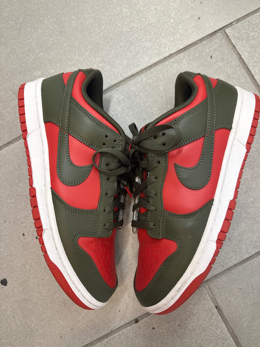 Nike Nike Dunk Low Mystic Red Cargo Khaki Size 9 (Pre-Owned)