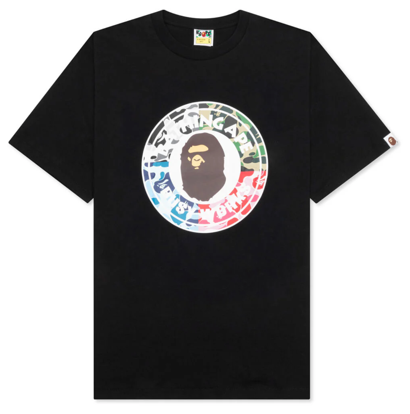 BAPE ABC Camo Crazy Busy Works Tee Black