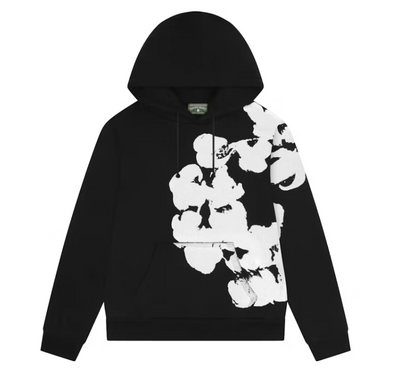 Big Cotton Wreath Sweatshirt Black