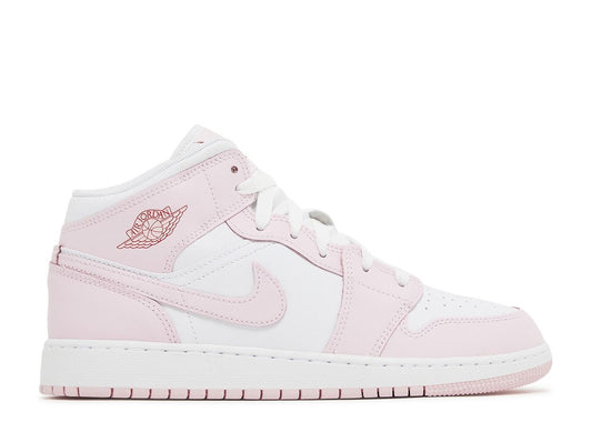 Jordan 1 Mid Pink Foam Fire Red (GS)