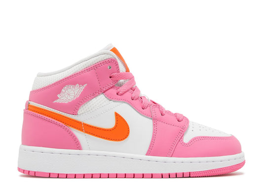 Jordan 1 Mid Pinksicle Safety Orange (GS)