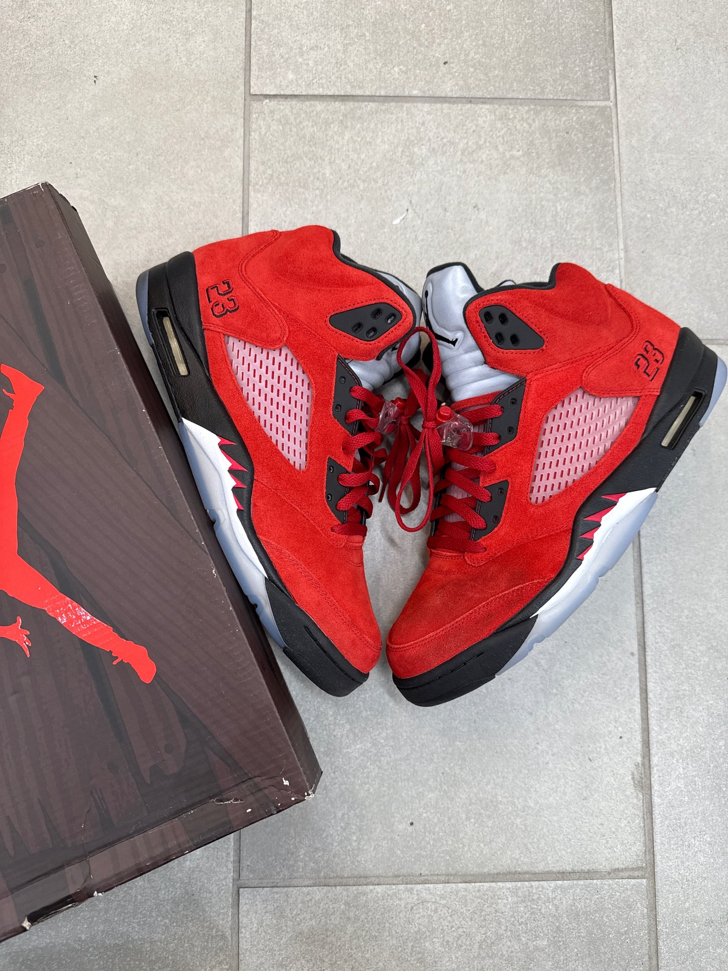 Jordan 5 Retro Raging Bull Red(2021) Size 13 (Pre-Owned)