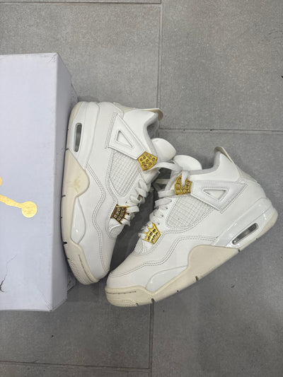 Jordan 4 Retro Metallic Gold Size 8W (Pre-Owned)